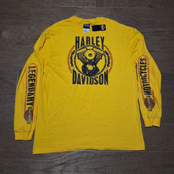 Harley-Davidson Other - Harley Davidson Long Sleeve Shirt Mens XL Graphic Biker Tee Y2K Logo Singapore